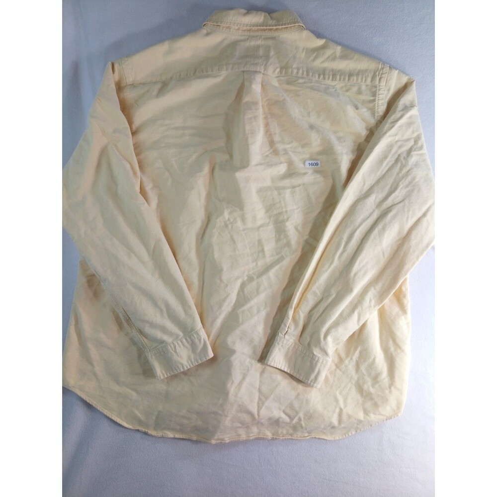 Ralph Lauren Button Up Shirt Mens XXL Yellow Long Sleeve Cotton Classic Fit